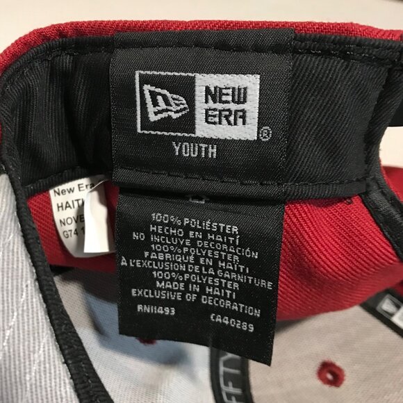 New Era Miami Heat 9Fifty Youth Snapback Cap Embroidered Red & Black NBA - Picture 8 of 9